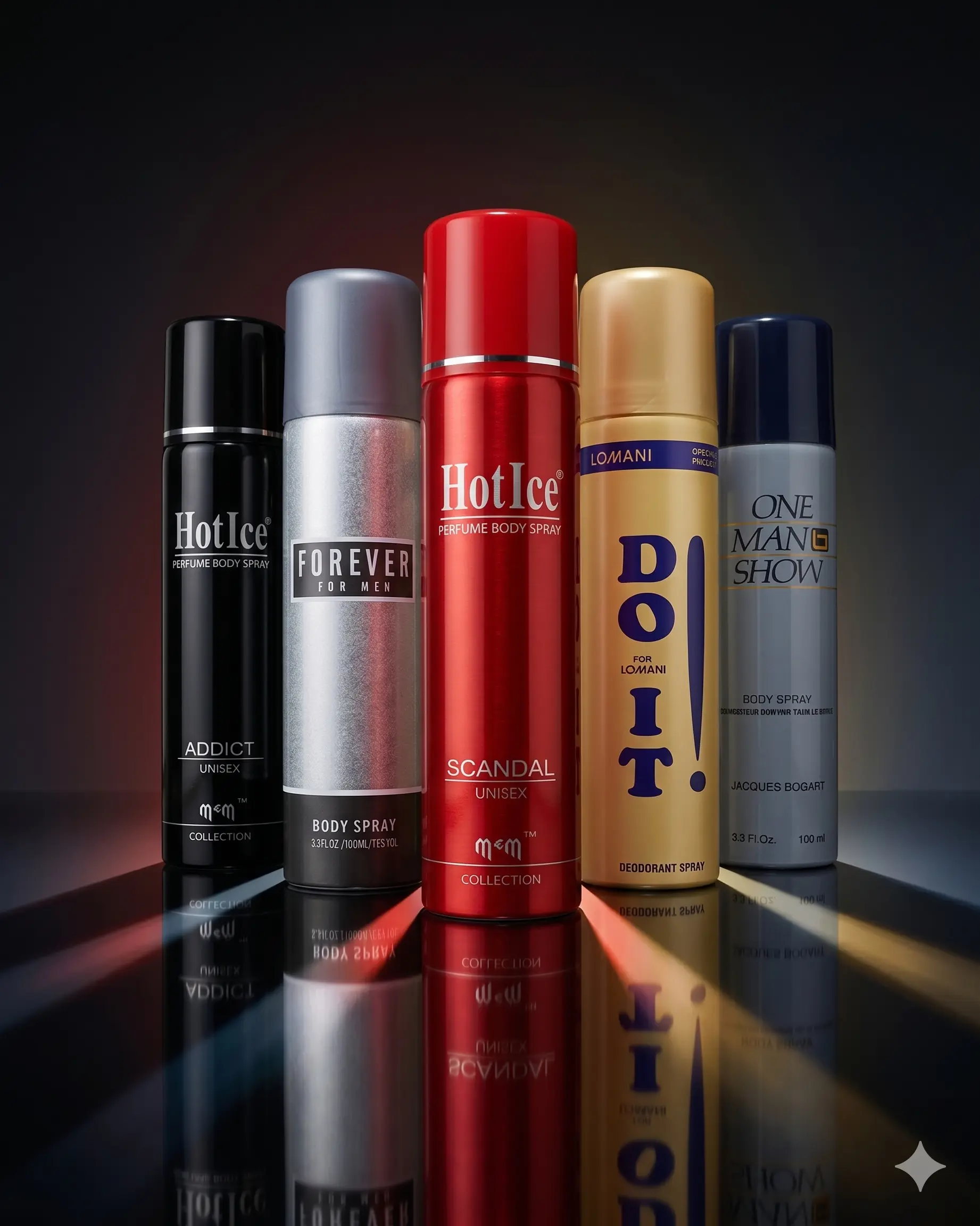 5 Pcs Premium Body Spray Combo 2