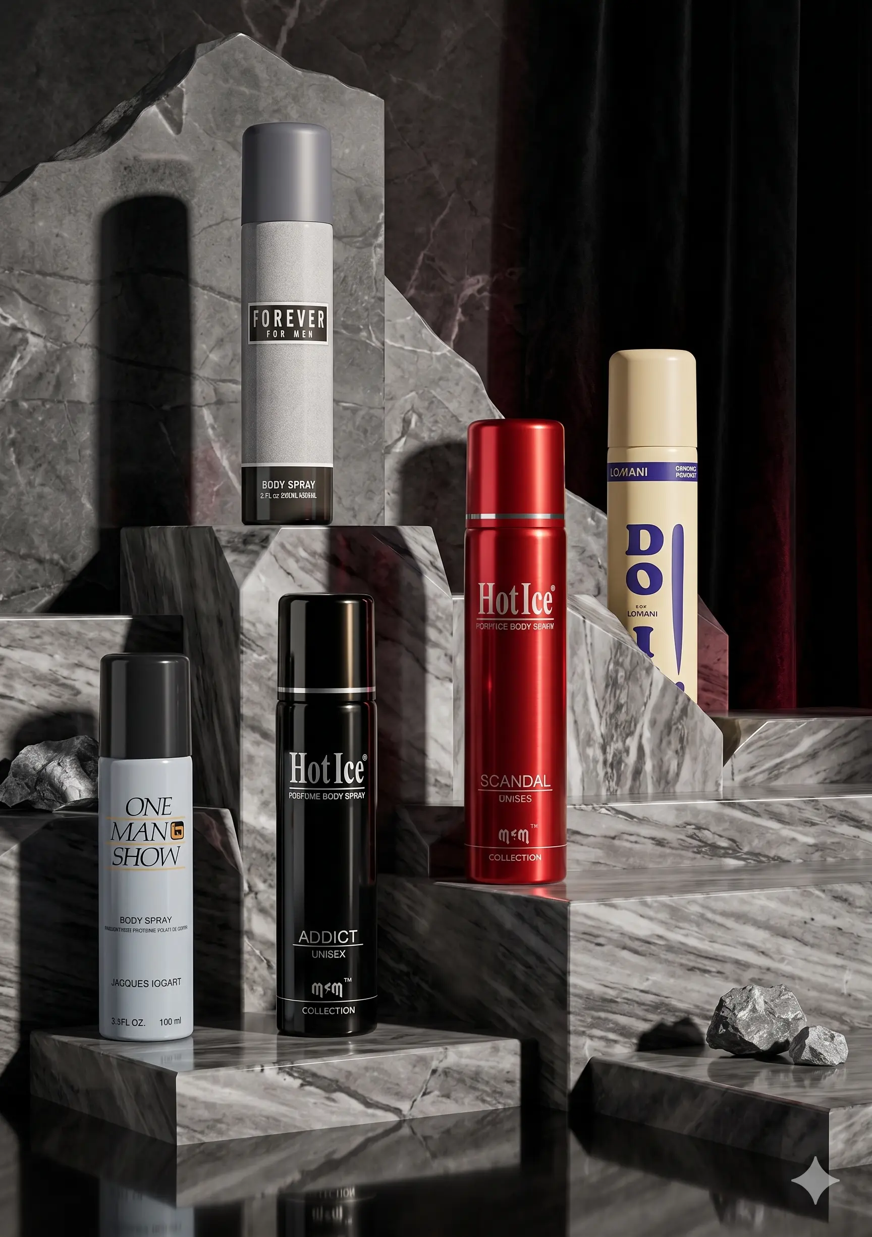 5 Pcs Premium Body Spray Combo 3